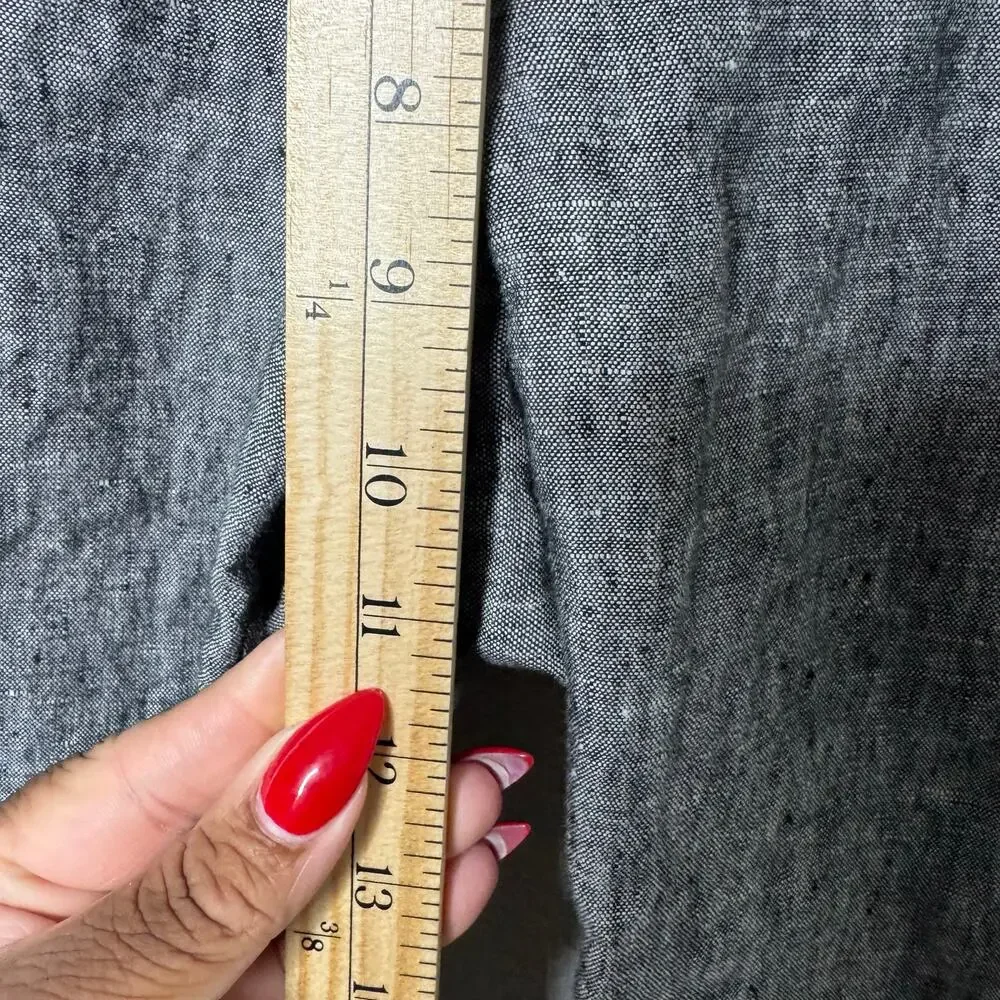Banana Republic The Martin Fit Linen Dress Pants Gray Women’s‎ 2 Tailored Work
